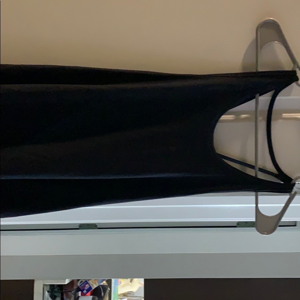 Black racer back tanktop